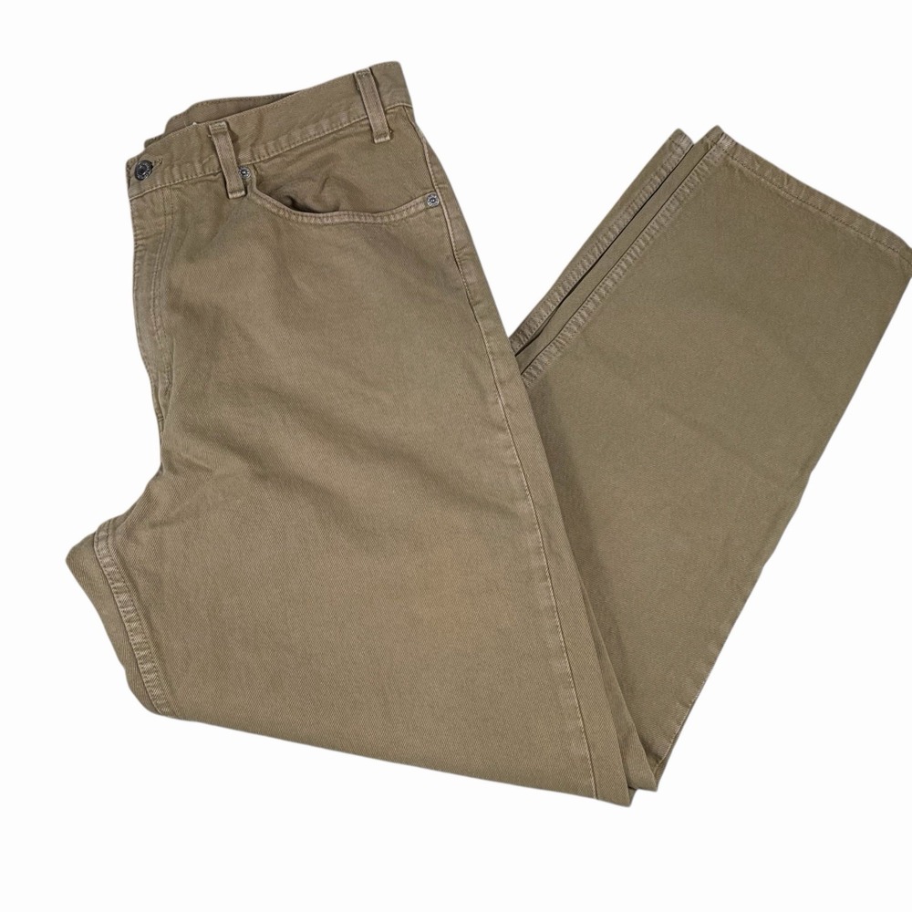 VTG Levis 550 Jeans Men 36/37 x 31 Beige Tan Relaxed Fit‎ Tapered 90s Denim USA
